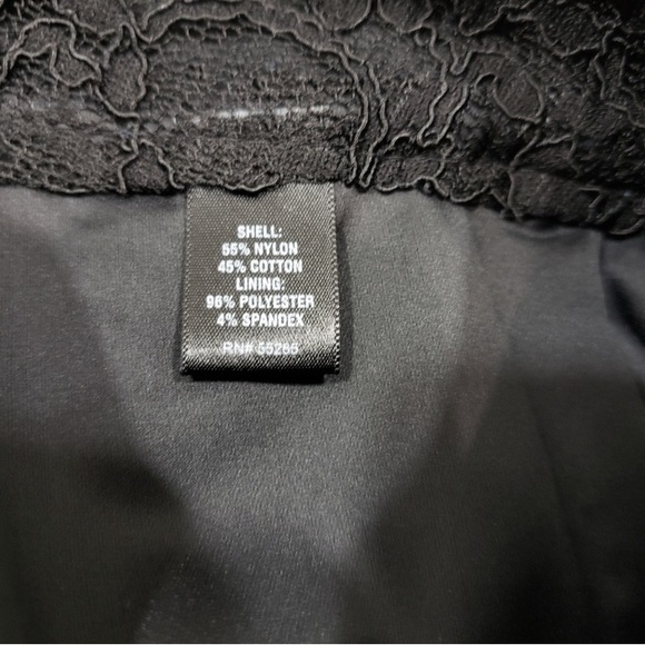 *5 for $25!* VTG Office Siren Corpcore Y2K Express boho black lace skirt 0 - Picture 9 of 9